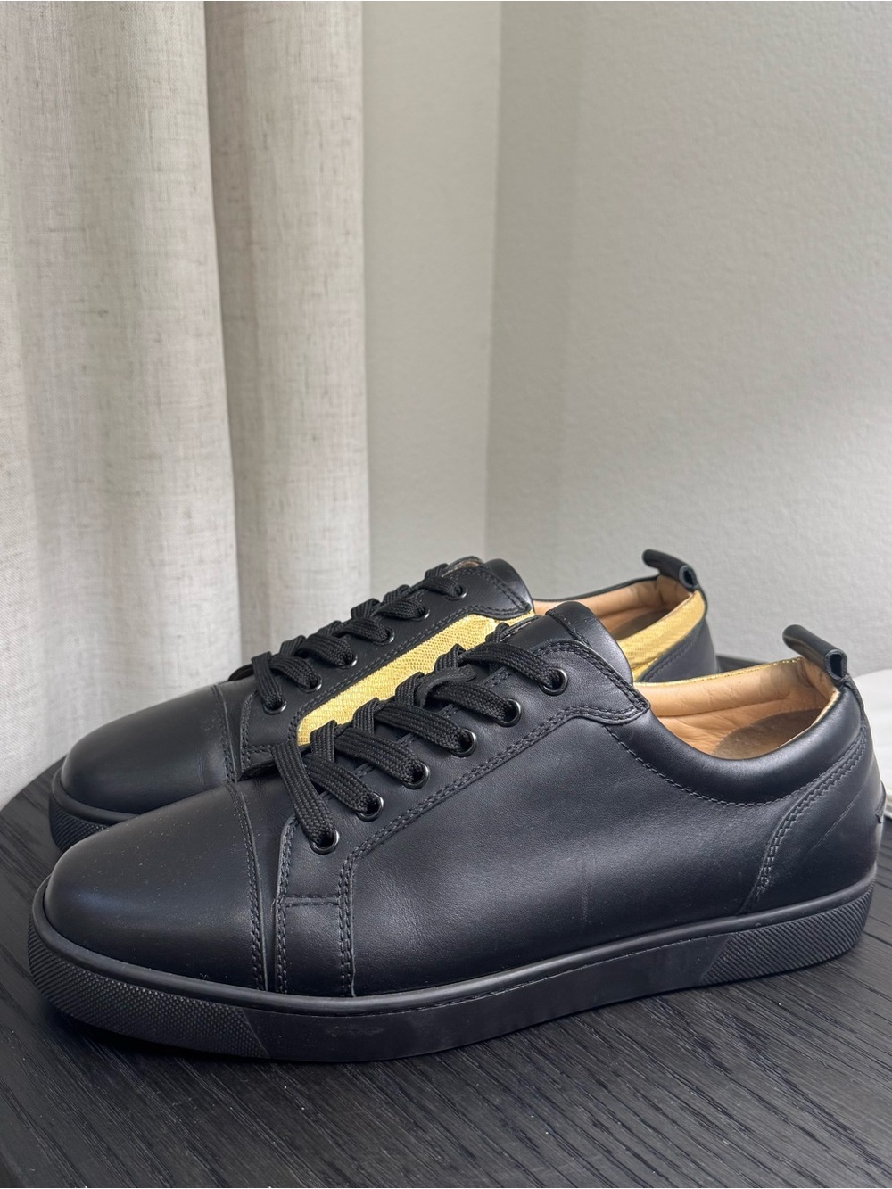 Christian Louboutin Louis Junior Orlato Sneakers Black/Gold 43